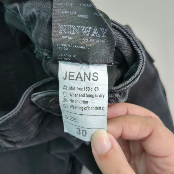 Dolce & Gabbana black Denim Jeans 14 Gold size 30 - Picture 7 of 7